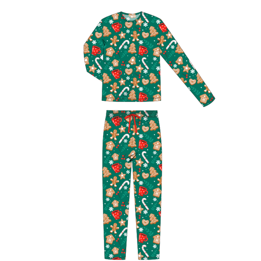 Crew Neck Bamboo Christmas Pajamas