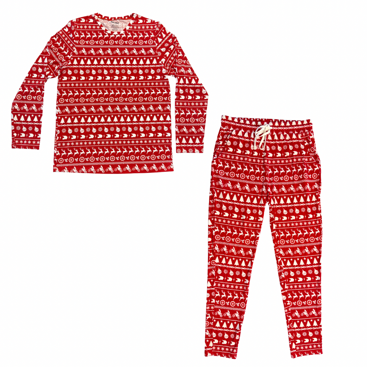 Crew Neck Bamboo Christmas Pajamas